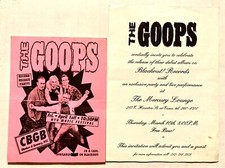 THE GOOPS VINT 94 2 SMALL FLYER LOT 3/10/1994 & 4/1/94 CBCGS MERCURY LOUNGE NYC picture