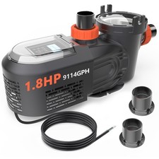 VARMINPOOL 1.8HP Variable Speed Pool Pump for In/ Above Ground Pools 2.0