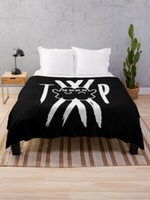 Twin Paranorma Velveteen Plush Blanket, Ryan & River Rees Throw Blanket, Ghost picture
