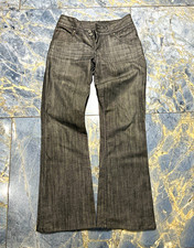 Hudson Women’s Gray Dark Wash Denim Bootcut Low Rise 5-Pocket Zip Jeans picture