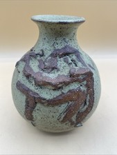 Vintage Wishon-Harrell Vase MCM Stoneware Art Pottery Bud Vase California picture