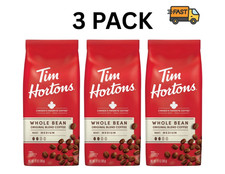 Tim Hortons Medium Roast Coffee Beans Whole Bean 12oz Organic Arabica 3 Pack picture