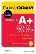CompTIA A+ 220-701 and 220-702 Practice Questions (Exam Cram) by Patrick Regan picture