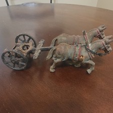 Vintage Cast Iron Toy Figure Part Lot Animal Figure As Pictured picture