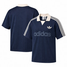 adidas Originals Collared Goalie Top JX8981 Crew Navy Blue Jersey Shirt BNWT picture