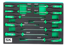SK Professional Tools 10 Piece Dual-Material Magnetic Screwdriver Set WARRANTY picture
