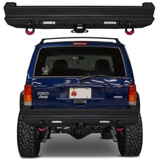 Vijay For 1984-2001 Jeep Cherokee XJ Rear Bumper With LED Lights&D-Rings picture