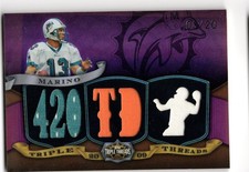 2009 Topps Triple Threads Relics TTR-87 Dan Marino Dolphins 420 TD 03/20 picture