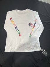 Chrome Hearts Men's XL White Long Sleeve Crew Neck Cotton Graphic Logo Tee picture
