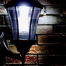 Cast Aluminium Wall Mount Solar Lattern Black Mutiple Styles picture
