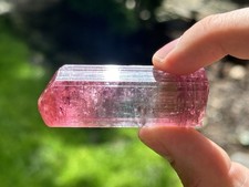 INCREDIBLY  RARE Tri-color Gemmy Tourmaline Crystal Specimen From Mozambique picture