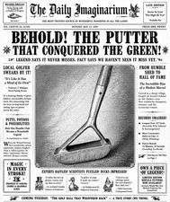 Antique Hickory Shafted “Otto Hackbarth” Aluminum Forked Hosel Putter - Pat. picture
