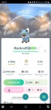 Shiny Rockruff ( Dusk Form ) Pokemon Tr@de Go picture