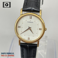 Seiko Lassale 2F50-0230 Vintage 1991 [US Stock] Gold Women Qz Watch Roman N.MINT picture