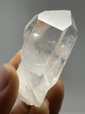 RARE Clear Quartz Natural RECORD KEEPER Wand Point 2.2oz Brazil Reiki Crystal Q1 picture