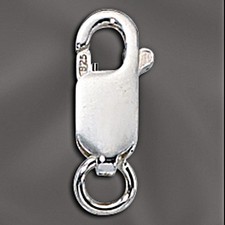 1pc, Sterling Silver 925 Lobster Claw Clasp, Made in Italy Wholesale All Sizes picture
