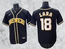 Milwaukee Brewers - Luis Lara #18 (Black-Navy-Baby blue) Cool Base Stitched picture