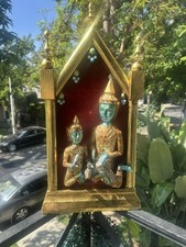 Vintage Thai Musicians In Vintage Gilt Shrine Wall Hanging picture
