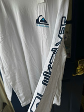 Quiksilver Men's White Long Sleeve Graphic Tee XL AQYZT10308 picture