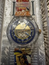 Swatch Stockholm 1912 Olympic Games Centennial Commemorative Multi-Color Watch picture