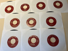 Lot of 10 BENNY GOODMAN 45 RPM Vinyl Records - VINTAGE Columbia Big Band Swing picture