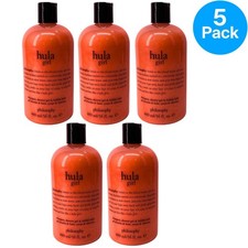 Philosophy Hula Girl Shampoo Shower Gel & Bubble Bath 16 fl oz 5 Pack Bundle picture