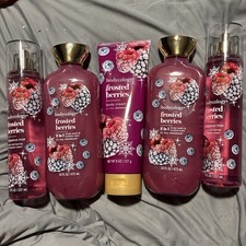 Bodycology Frosted Berry 2in1 Body Wash  Etc 16 Fl oz X 5 picture