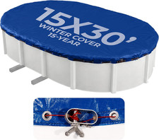 Arctic Armor 15X30-Ft Oval above Ground Pool Winter Cover, Blue picture