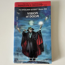 Vision of Doom Dungeons & Dragons Endless Quest Book #35 TSR 1986 MPN 8535 picture