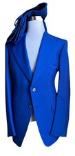 NWT $6950 TOM FORD Men Atticus Suit Royal Blue 46 US/56 Eu Italy picture