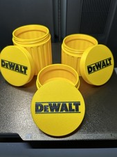DeWALT Container Set of 3 Sizes Threaded Screw + Parts Storage 3D Printed Tools picture