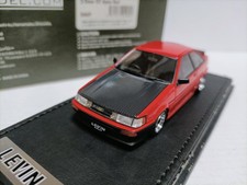 IG 1:43 Toyota Corolla Levin AE86 GT Apex Red Black Car Model picture