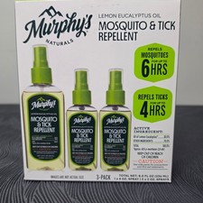 Murphy's Naturals Repellent Unisex 8oz Green Lemon Eucalyptus Oil 3-Pack Spray picture