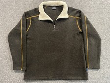 KÜHL Europa 1/4 Zip Sweater Alfpaca Fleece Mens L Pullover Shearling Gorpcore picture