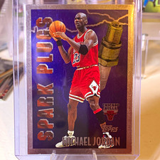 Topps Spark Plugs 1994-95 Michael Jordan Chicago Bulls #SP2 Insert NBA picture