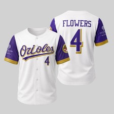 2026 Zay Flowers Orioles Printed Baseball Jersey Gift Remake S-5XL picture