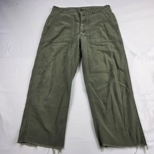 Vintage G.B. MFRS INC Cargo Pants Mens 30x27 Green Cotton Army Utility picture