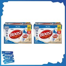 BOOST Plus Nutritional Drink Protein Shakes, Very Vanilla, 8 fl oz, 24 Pack picture