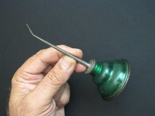 Unusual Small Vtg “EAGLE” Transparent Thump Pump Oil Can/Oiler Antique/Rare Tool picture