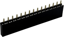 30 Pcs 15 Pin Female Single Row Straight Pin Header Connector picture