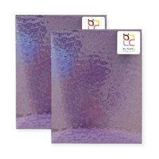 2 Pack Lilac English Muffle Stained Glass – Vintage Ripple Texture | BiNARi picture
