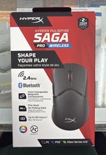 New HyperX Pulsefire Saga Black A2PB2AA Multi-Platform Pro Wireless Mouse New picture