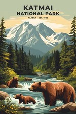 Katmai National Park Poster Premium Photo Print Wall Art 4 Sizes #5 picture