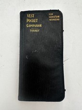 1895 TRUE FIRST EDITION Vest Pocket Companion Christian Workers RA Torrey REVELL picture