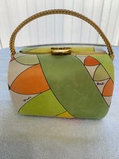 ICONIC 1960'S SMALL  EMILIO PUCCI *  HARD CASE * PURSE * TREASURE BOX * HANDBAG picture