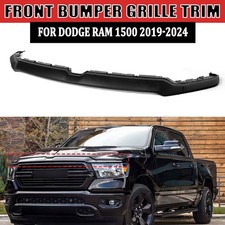 Fits Dodge Ram 1500 2019-2024 Front Bumper Grille Grill Trim Molding Matte Black picture