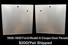 1928 1929 Ford Model A Coupe Door Panel Blanks Raw 20 Gauge Steel Hot Rod Custom picture