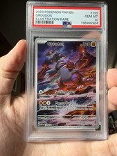 2023 POKEMON PAR EN-PARADOX RIFT ILLUSTRATION RARE #199 GROUDON PSA 10 picture