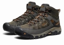 New KEEN Men’s 12 M Targhee III Mid Plain Toe Waterproof Hiking Boots $190 Olive picture