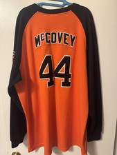 Vintage Willie McCovey Nike San Francisco Giants Cooperstown Men's Orange Jersey picture